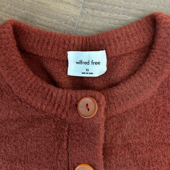 EUC Aritzia/Wilfred Free Shrunken Longsleeve Cardigan Size XS - Picture 6 of 7